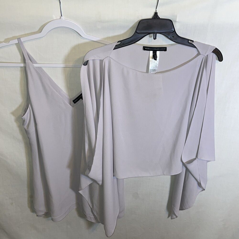 WHBM Women’s Blouse Camisole Set Size Small Light Purple Going Out Party NWT